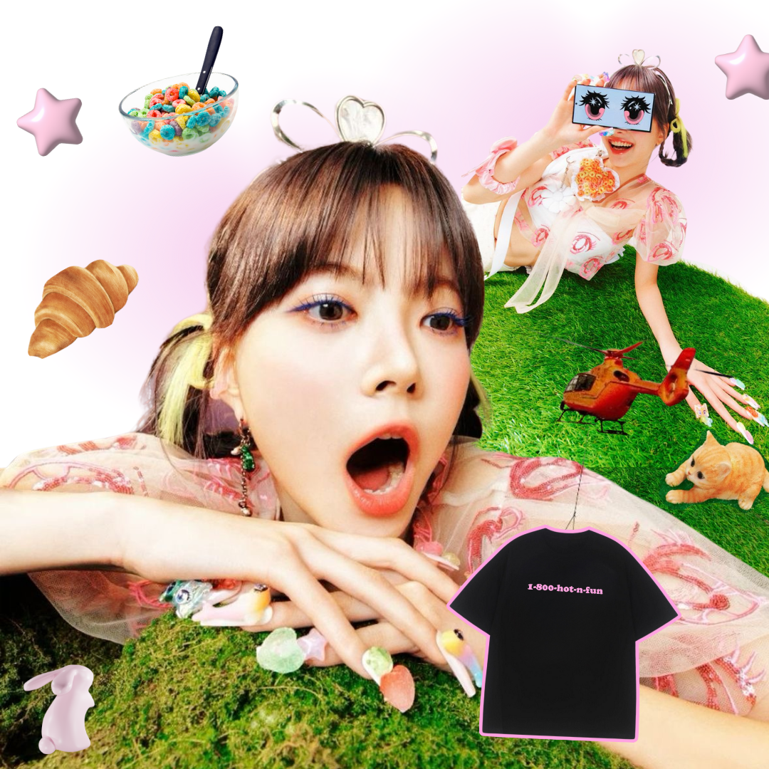 LE SSERAFIM 1-800-HOT-N-FUN!! (baby tee/standard tee) | Tucy